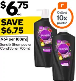 Woolworths Sunsilk Shampoo or Conditioner offer