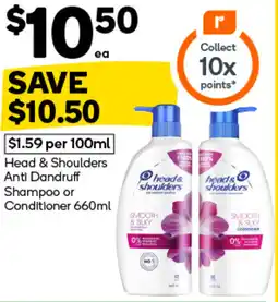Woolworths Head & Shoulders Anti Dandruff Shampoo or Conditioner offer