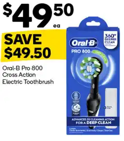 Woolworths Oral-B Pro 800 Cross Action Electric Toothbrush offer