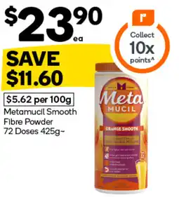 Woolworths Metamucil Smooth Fibre Powder 72 Doses offer