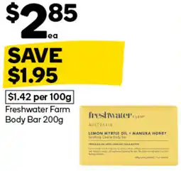 Woolworths Freshwater Farm Body Bar offer
