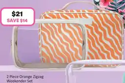 Priceline Mp cosmetics orange zigzag weekender offer