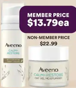 Priceline Aveeno Calm+Restore Rehydrating Night Cream offer