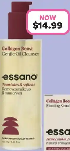 Priceline Essano Collagen Boost Gentle Oil Cleanser offer