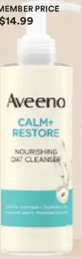 Priceline Aveeno Calm+Restore Nourishing Oat Cleanser offer