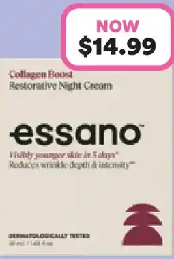 Priceline Essano Collagen Boost Restorative Night Cream offer