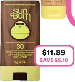 Priceline Sun bum premium sunscreen face stick spf 30 offer
