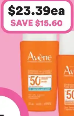 Priceline Avène sunsitive oil control sunscreen fluid spf 50+ offer