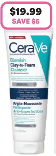 Priceline CeraVe Blemish Clay-to-Foam Cleanser offer