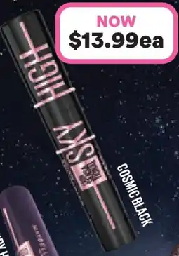 Priceline Maybelline Lash Sensational Sky High Mascara Washable Cosmic Black offer