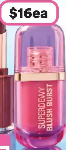 Priceline Revolution Superdewy Liquid Blush Burst Strawberry Milkshake Cool Pink offer