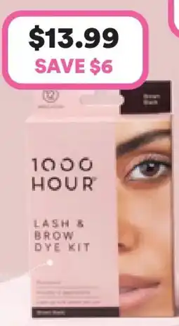 Priceline 1000HOUR Eyelash & Brow Dye Kit Dark Brown offer