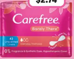 Priceline Carefree Barely There Everyday Freshness Liners offer