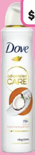 Priceline Dove Advanced Care 72h Anti-Perspirant Coconut & Jasmine Flower Scent offer