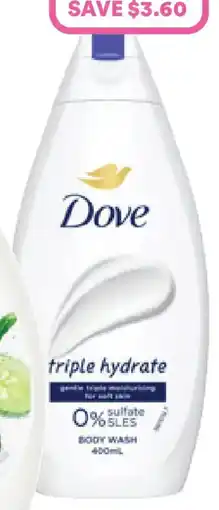 Priceline Dove Triple Hydrate Body Wash offer