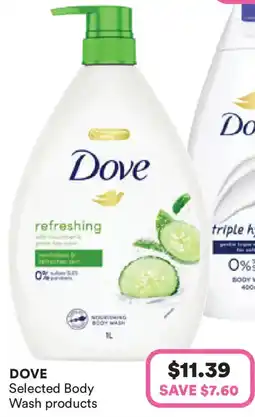 Priceline Dove selected body wash offer