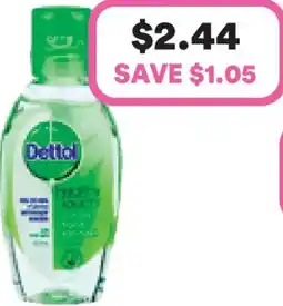 Priceline Dettol Healthy Touch Instant Hand Sanitiser Aloe Vera offer