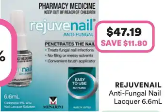 Priceline Rejuvenail anti-fungal nail lacquer offer