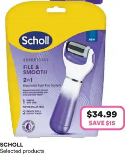 Priceline Scholl ExpertCare File & Smooth 2 in 1 Electronic Foot File System offer