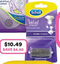 Priceline Scholl Velvet Smooth Wet & Dry Roller Head Ultra Coarse offer