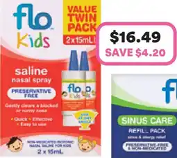 Priceline Flo Kids Saline Nasal Spray offer