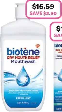Priceline Biotene Anti Bacterial Enzyme Mouthwash offer