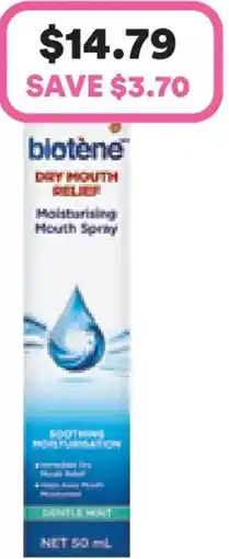 Priceline Biotene Moisturising Mouth Spray offer