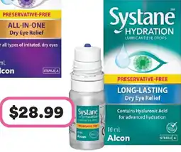 Priceline Systane Hydration Lubricant Eye Drops Preservative Free offer