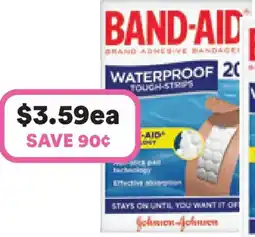 Priceline Band-aid waterproof tough-strips bandages offer