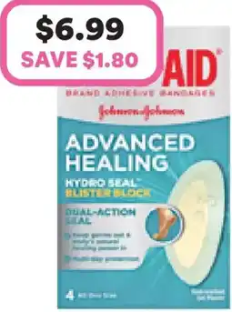 Priceline Band-aid advanced healing hydro seal blister block gel offer