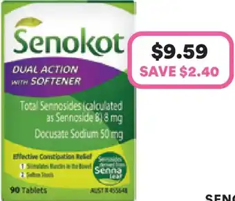 Priceline Senokot Dual Action with Softener offer