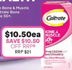 Priceline Caltrate Bone & Muscle 50+ Years offer