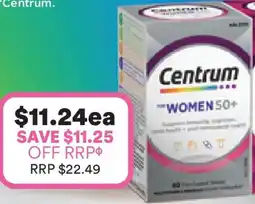 Priceline Centrum for Women 50+ offer