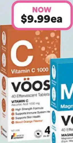 Priceline Vöost vitamin c 1000mg blood orange flavour offer