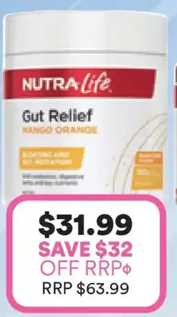 Priceline Nutra-Life Gut Relief Mango/Orange Flavour Oral Powder offer
