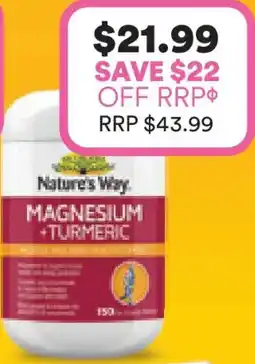 Priceline Nature's Way Magnesium + Turmeric offer