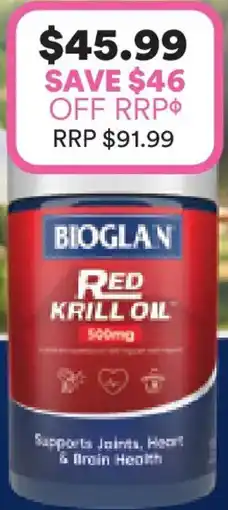 Priceline Bioglan Red Krill Oil Double Strength offer
