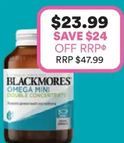 Priceline Blackmores omega mini double concentrate offer