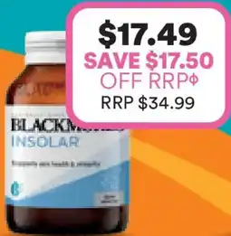 Priceline Blackmores insolar offer