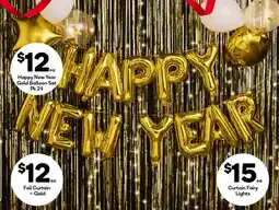 Woolworths Foil Curtain - Gold offer