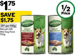 Woolworths Nature's Gift Wet Dog Food offer