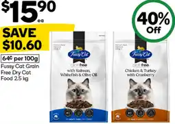 Woolworths Fussy Cat Grain Free Dry Cat Food offer