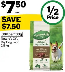Woolworths Nature's Gift Dry Dog Food offer