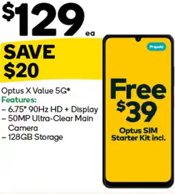 Woolworths Optus X Value 5G offer