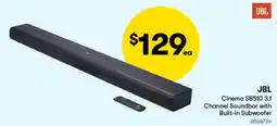Woolworths Jbl cinema sb510 3.1 channel soundbar with built-in subwoofer offer
