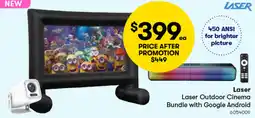 Woolworths Laser Outdoor Cinema Bundle with Google Android offer