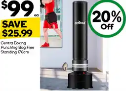 Woolworths Centra Boxing Punching Bag Free Standing offer