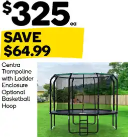 Woolworths Centra Trampoline with Ladder Enclosure Optional Basketball Hoop offer