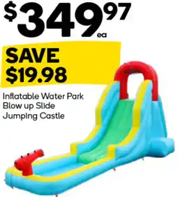 Woolworths Inflatable Water Park Blow up Slide Jumping Castle offer