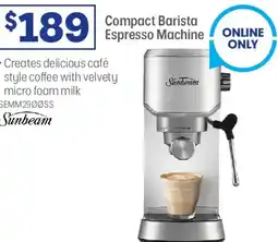 Officeworks Compact Barista Espresso Machine offer